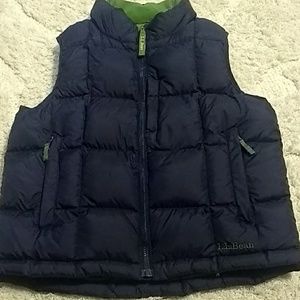 LLbean sz 8 down filled vest